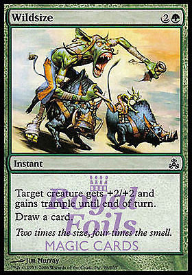 **4x FOIL Wildsize** GPT MTG Guildpact Common MINT green