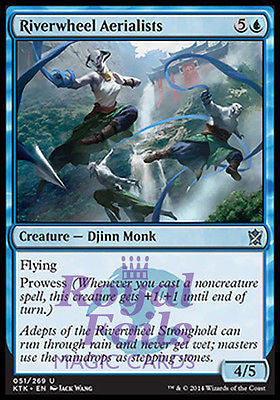 Riverwheel Aerialists 2x FOIL MTG KTK Khans of Tarkir Uncommon MINT blue