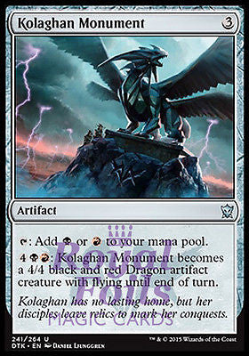 Kolaghan Monument 2x FOIL DTK MTG Dragons of Tarkir Uncommon MINT artifact