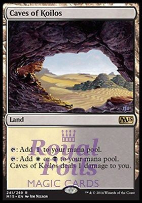 **1x FOIL Caves of Koilos** MTG M15 Core Set Rare MINT white black land