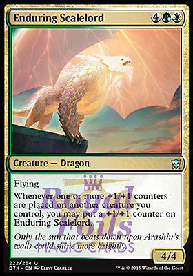 Enduring Scalelord 1x FOIL DTK MTG Dragons of Tarkir Uncommon MINT green white