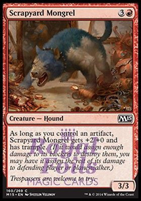 **4x FOIL Scrapyard Mongrel** MTG M15 Core Set Common MINT red hound