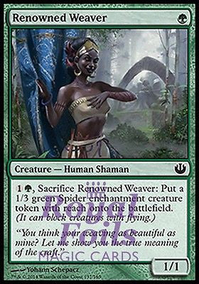 Renowned Weaver 4x FOIL JOU MTG Journey Into Nyx Common MINT green