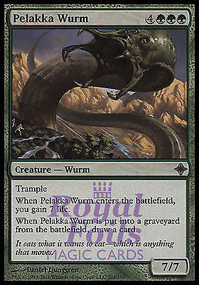 **2x FOIL Pelakka Wurm** ROE MTG Rise of Eldrazi Uncommon 1 MINT + 1 NM green