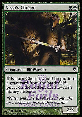 Nissa's Chosen 3x FOIL ZEN MTG Zendikar Common NM green
