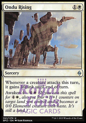 Ondu Rising 4x FOIL BFZ MTG Battle for Zendikar Uncommon MINT white