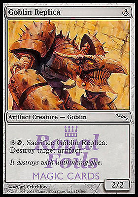 Goblin Replica 4x FOIL MDN MTG Mirrodin Common MINT artifact