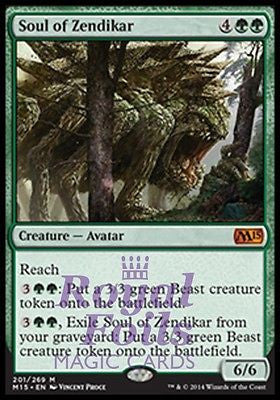 Soul of Zendikar 1x FOIL MTG M15 Core Set Mythic MINT green avatar