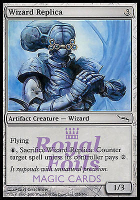 Wizard Replica 4x FOIL MDN MTG Mirrodin Common MINT artifact