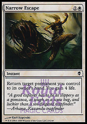 Narrow Escape 4x FOIL ZEN MTG Zendikar Common MINT white