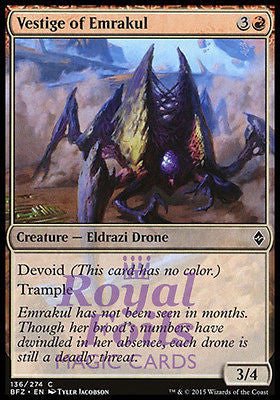 Vestige of Emrakul 4x FOIL BFZ MTG Battle for Zendikar Common NM red