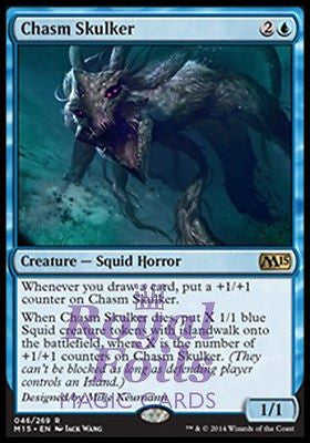 **1x FOIL Chasm Skulker** MTG M15 Core Set Rare MINT blue