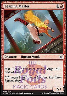 **4x FOIL Leaping Master* MTG KTK Khans of Tarkir Common MINT red white