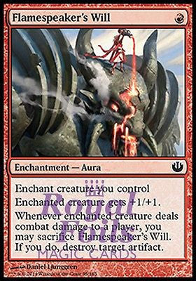 Flamespeaker's Will 4x FOIL JOU MTG Journey Into Nyx Common MINT red
