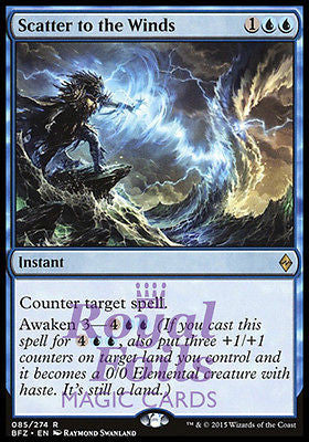 Scatter to the Winds 2x FOIL BFZ MTG Battle for Zendikar Rare MINT blue