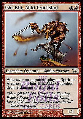 **1x FOIL Ishi-Ishi Akki Crackshot** BOK MTG Betrayers Kamigawa Rare MINT red