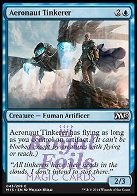 **4x FOIL Aeronaut Tinkerer** MTG M15 Core Set Common MINT blue human artificer