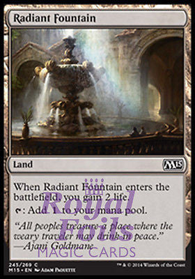 Radiant Fountain 1x FOIL MTG M15 Core Set Common MINT land