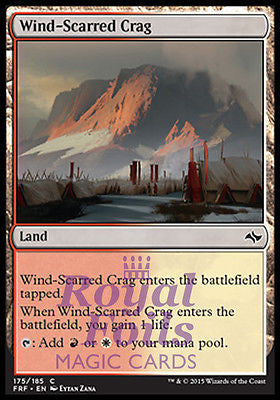 **4x FOIL Wind-Scarred Crag** FRF MTG Fate Reforged Common MINT white