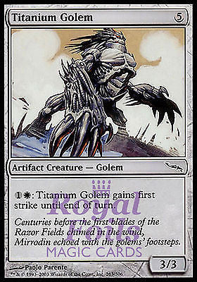 Titanium Golem 4x FOIL MDN MTG Mirrodin Common MINT artifact