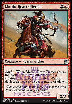 Mardu Heart-Piercer 2x FOIL MTG KTK Khans of Tarkir Uncommon MINT red