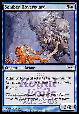 Somber Hoverguard 4x FOIL MDN MTG Mirrodin Common MINT blue