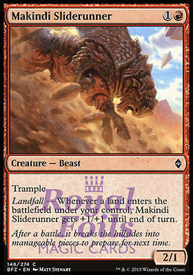 Makindi Sliderunner 4x FOIL BFZ MTG Battle for Zendikar Common MINT red