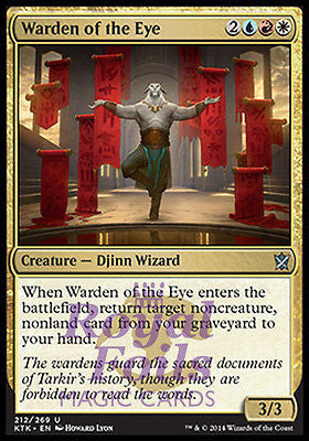 Warden of the Eye 2x FOIL MTG KTK Khans of Tarkir Uncommon MINT blue red white