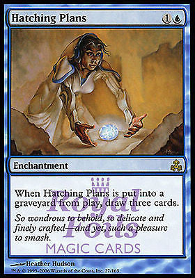 **1x FOIL Hatching Plans** GPT MTG Guildpact Rare MINT blue