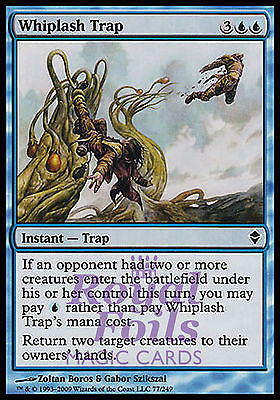 **4x FOIL Whiplash Trap** ZEN MTG Zendikar Common MINT blue