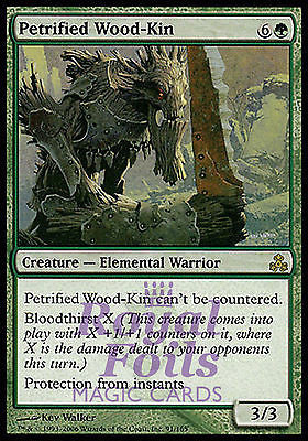 Petrified Wood-Kin 1x FOIL GPT MTG Guildpact Rare NM green