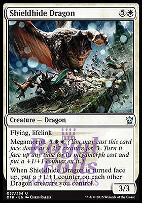 Shieldhide Dragon 2x FOIL DTK MTG Dragons of Tarkir Uncommon MINT white