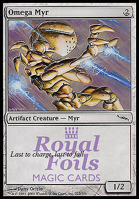 Omega Myr 2x FOIL MDN MTG Mirrodin Common MINT artifact