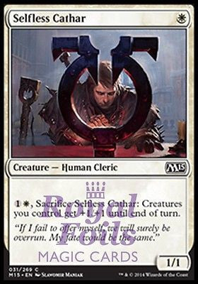 **4x FOIL Selfless Cathar** MTG M15 Core Set Common MINT white human cleric