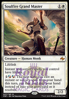 Soulfire Grand Master 1x FOIL FRF MTG Fate Reforged Mythic MINT white