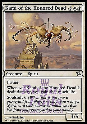Kami of the Honored Dead 3x FOIL BOK MTG Betrayers Kamigawa Uncommon MINT white
