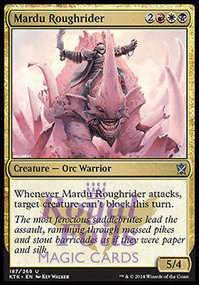 **4x FOIL Mardu Roughrider** MTG KTK Khans of Tarkir Uncommon MT red white black