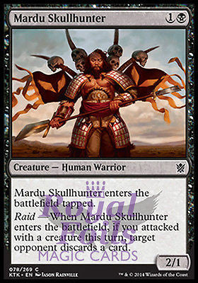 **4x FOIL Mardu Skullhunter** MTG KTK Khans of Tarkir Common MINT black