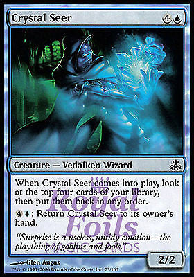 Crystal Seer 4x FOIL GPT MTG Guildpact Common MINT blue