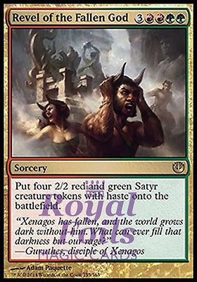 **2x FOIL Revel of the Fallen God JOU MTG Journey Into Nyx Rare MINT red green