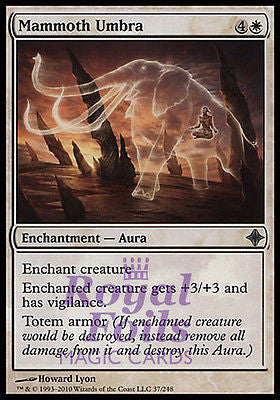 **2x FOIL Mammoth Umbra* ROE MTG Rise of Eldrazi Uncommon MINT white