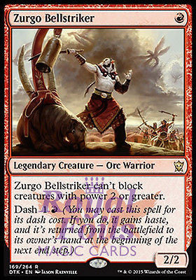 **1x FOIL Zurgo Bellstriker* DTK MTG Dragons of Tarkir Rare MINT red