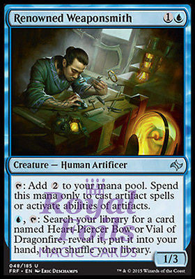 Renowned Weaponsmith 2x FOIL FRF MTG Fate Reforged Uncommon MINT blue