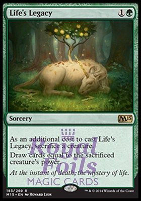 Life's Legacy 1x FOIL MTG M15 Core Set Rare MINT green sorcery