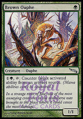 **2x FOIL Brown Ouphe** MDN MTG Mirrodin Uncommon MINT green