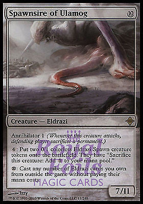 **1x FOIL Spawnsire of Ulamog** ROE MTG Rise of Eldrazi Rare MINT colorless