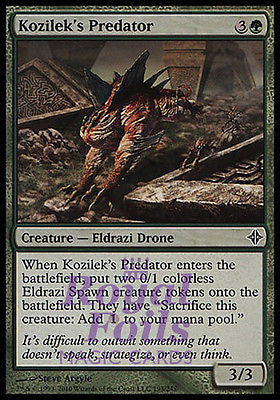 **2x FOIL Kozilek's Predator** ROE MTG Rise of Eldrazi Common MINT green