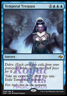 Temporal Trespass 1x FOIL FRF MTG Fate Reforged Mythic MINT blue