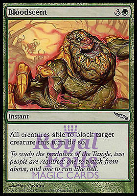 Bloodscent 2x FOIL MDN MTG Mirrodin Uncommon MINT green