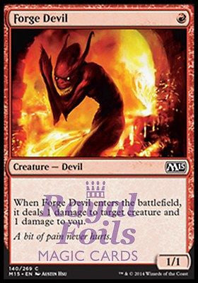 **4x FOIL Forge Devil** MTG M15 Core Set Common MINT red